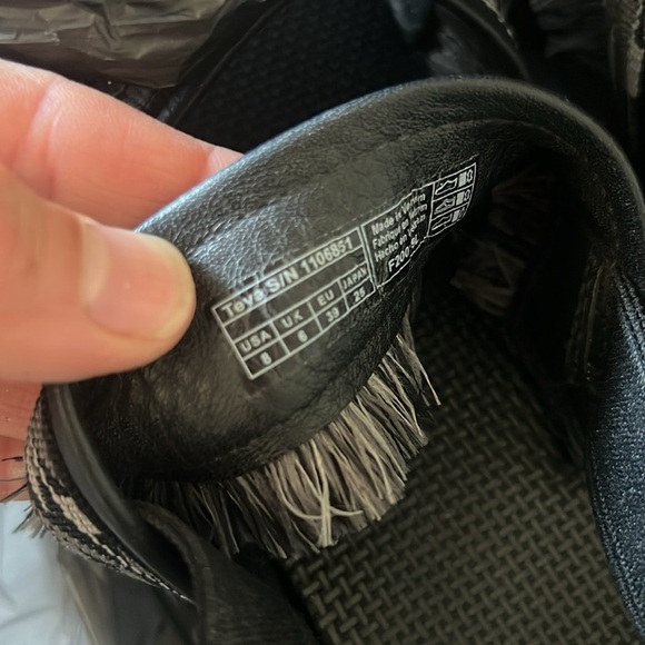 Teva Women's Flatform Ceres Embroidery-Fringe Platform Sandals in Black Size 8 - Picture 7 of 7